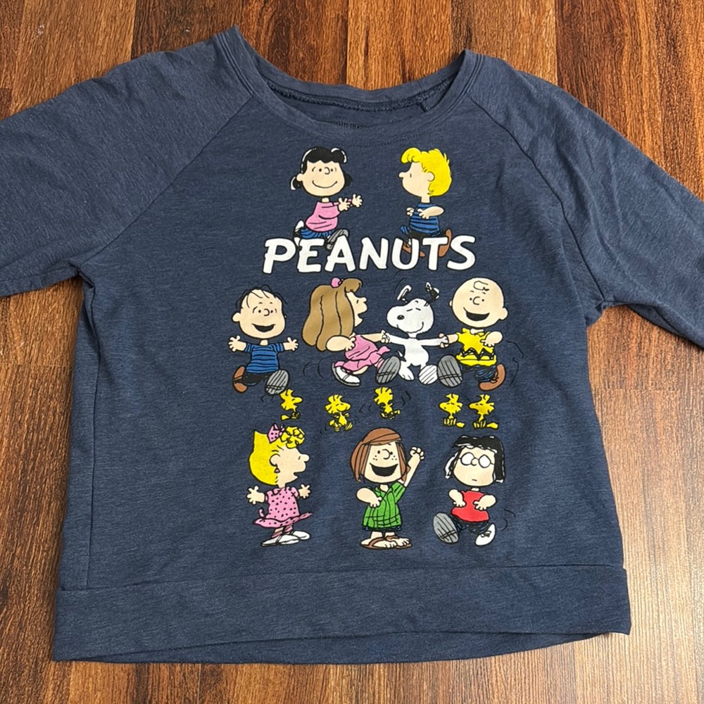 Peanuts Navy Blue Graphic Tee